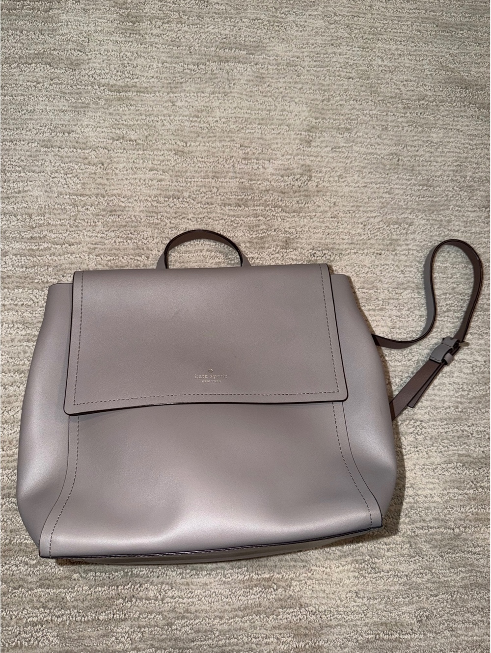 Kate Spade gray backpack purse